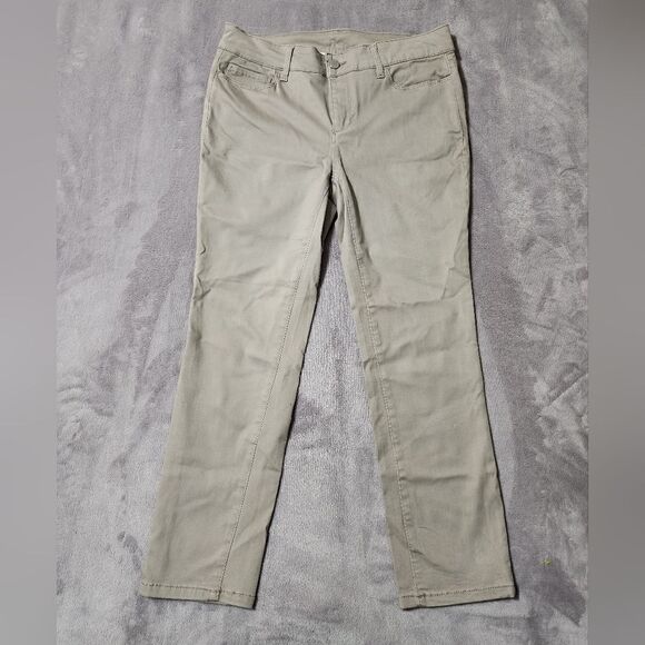 Workshop Republic Womens Jeans Size 4P Cotton Blend Khaki Pink Tea Rose Stretch - Picture 1 of 5